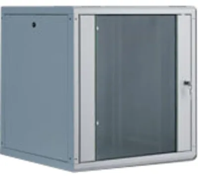 Produktbild von 483-mm-Wandschrank, 12 HE (grau, 12 Höheneinheiten)