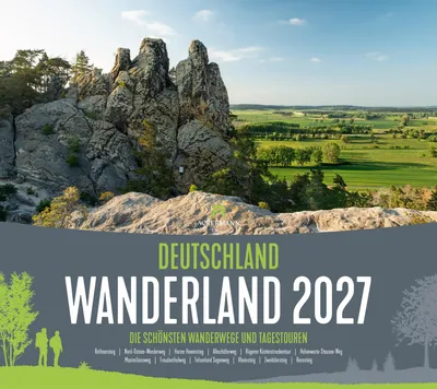 Productafbeelding van Informatieve Wandkalender 2027 - Mooiste Wandelroutes - Groot formaat