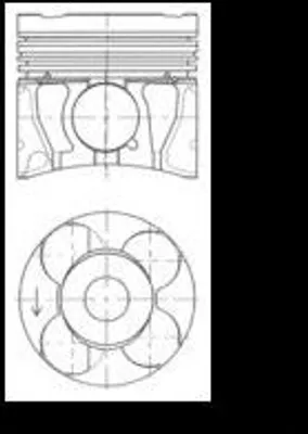 Obrázek produktu pro Píst Opel Astra 1,7Cdti 11- Std