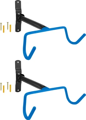 Produktbild von 2x WELLGRO Wand Fahrradhalter - Stahl - Tragkraft bis 30 kg - Wandmontage - Fahrrad Ständer - klappbar - Farbe wählbar