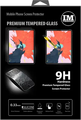 Produktbild von Schutzglas Panzer Display Glas Schutzfolie Echt Tempered für Apple Ipad PRO 2018 12,9 Zoll @cofi1453®