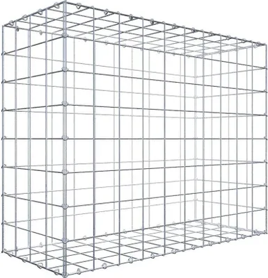 Produktbild von Gabione 100 cm x 80 cm x 40 cm (L x H x T), Maschenweite 10 cm x 10 cm, C-Ring