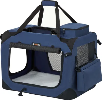 Produktbild von Feandrea Hundebox faltbar, Transportbox Hund, M, Hundetasche, Oxford-Gewebe