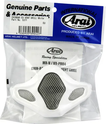 Image de ARAI Externe Kinnentlüftung Weiss MX-V Helme