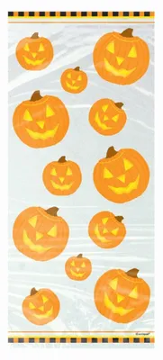 Zdjęcie produktu dla Torebki na słodycze Dynie na Halloween - 20 szt.