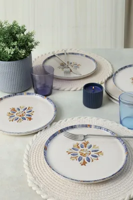Produktbild von Hermia Concept, Elégante Dessertteller Set (6 Stück) 22 cm, 100% Steinzeug, spülmaschinenfest