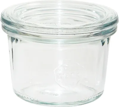 Produktbild von Weck Einkochgläser 80 ml 12 Stk Rundrand Sturzform Einweckgläser Dessertgläser