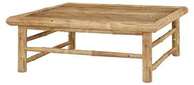 Produktbild von Gartentisch für Garten, Terrasse und Balkon 65x65x30 cm aus Bambus