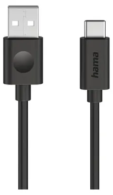 Immagine prodotto di Cavo USB HAMA, USB-A - USB-C, 1,2 m, nero (00086447)
