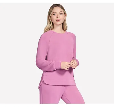 Imagen del producto de Skechers SKECHLUXE Elevate, suéter de cuello redondo, modelo LT152-ROS, para mujer