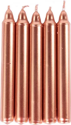Immagine prodotto di Candele da tavolo in paraffina di metallo, 10 cm