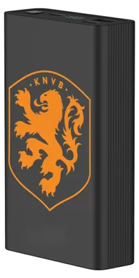 Productafbeelding van imoshion Ultra Series Aluminium Powerbank 20.000 mAh - Quick Charge en Power Delivery - Oranje Leeuw - Zwart, AI-gegenereerde afbeelding