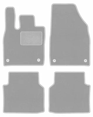 Immagine prodotto di Tappetini in moquette per Volkswagen ID.4 dal 2020 (crossover) – set 4 pezzi, grigi, su misura – Wielganizator OSLO