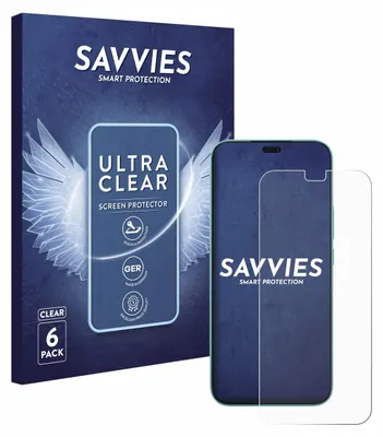 A product box and a screen protector for a smartphone are displayed.