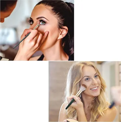 Produktbild von Make-uppinselset mit 14 Pinseln in m Koffer für professionelle Make-up - Kontur, Concealer, Foundation, Puder, Lidschatten, Rouge - Mischpinsel-Set - Make-up-Zubehör mit Aufbewahrungskoffer