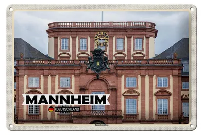 Produktbild von Blechschild Städte Mannheim Deutschland Barockschloss 30x20cm