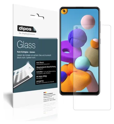 Obrázek produktu pro 2x ochranná fólie pro Samsung Galaxy A21s matná - anti-shock 9H fólie dipos Glass plastové sklo