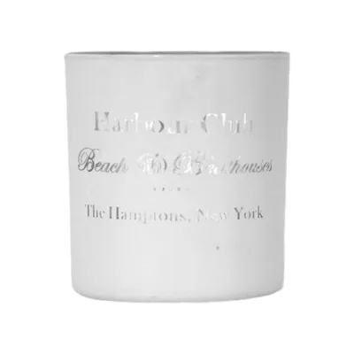 Productafbeelding van Mars & More Theelichthouder, glazen "Harbour Club", wit, klein, 8 cm