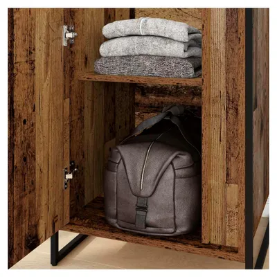 Produktbild von Industrieller Kleiderschrank aus Altholz