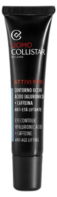 Zdjęcie produktu dla Collistar Attivi Puri, Krem pod oczy, Mężczyźni, Przeciw cieniom, Przeciw obrzękom, Krem przeciwzmarszczkowy, Nawilżający, Liftingujący, Tubka, Alkohol, Silikon, AQUA, GLYCERIN, COCO-CAPRYLATE, DICAPRYLYL ETHER, DICAPRYLYL CARBONATE, PROPANEDIOL, CETEARYL...