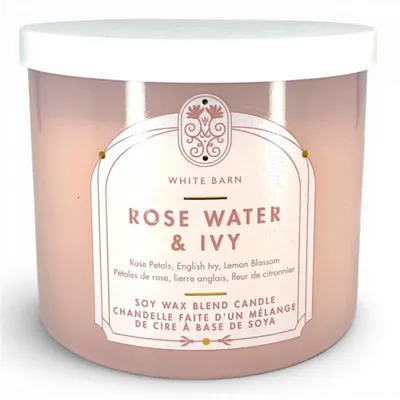 Obrázok produktu pre Bath & Body Works 3-knôtová vonná sviečka ROSE WATER & IVY 411 g