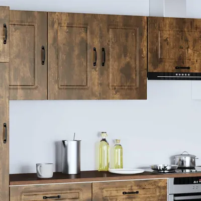 Produktbild von vidaXL Küchen-Hängeschrank Kalmar Räuchereiche Holzwerkstoff