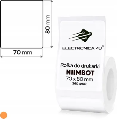 Obrázek produktu pro Bílé samolepicí štítky, termální nálepky pro Niimbot K3 70x80, 360 ks