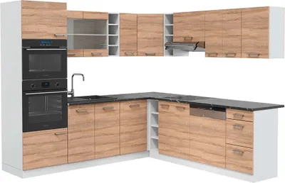 Obrázok produktu pre Rohová kuchyňa Vicco R-Line Sonoma 247 x 60 cm , AP Antracit, Model 42712