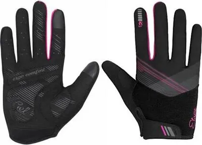 Obrázok produktu pre Paola+ cyklistické rukavice čierna-ružová veľkosť oblečenia L