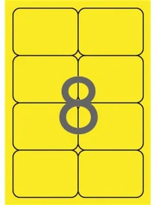 Obrázok produktu pre agipa 2874 agipa adresné štítky, 99,1 x 67,7 mm, neónovo žltá