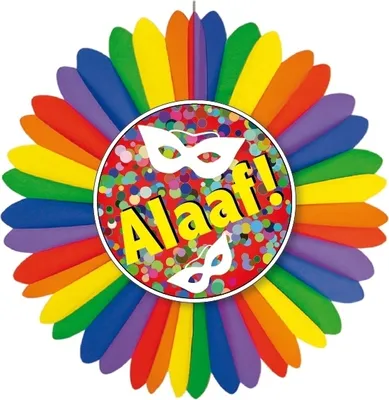 Produktbild von Dekofächer Karneval - Alaaf, einseitig, 60 cm