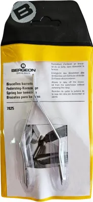 Produktbild von Bergeon 7825 Federaufnahmeknopf-Zange mit Werkzeug für die Entfernung