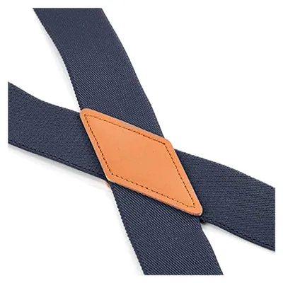 Produktbild von Herrenhosenträger - 48" verstellbare Träger 1 1/4" - X Rücken mit schwarzen Clips