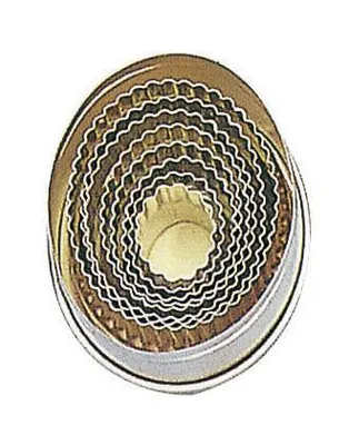Produktbild von Sambonet Pasticceria Weißblech/Ausstecher Oval gewellt 9 St. 47325-10