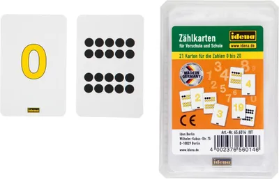 Produktbild von Idena Zählkarten 0-20 21 Stück