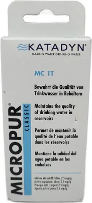 Produktbild von Micropur Classic Wasserdesinfektionstabletten 25 Stück Katadyn MC 1T