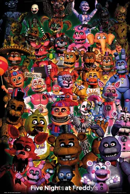 Zdjęcie produktu dla GBeye Five Nights at Freddys Ultimate Group Plakat 61x91,5cm.
