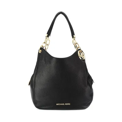 Produktbild von MICHAEL KORS LILLIE Large Hobo Bag aus schwarzem Leder, geräumig und elegant