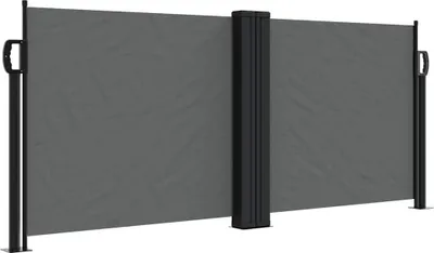 Image de vidaXL Marquise latérale extensible Anthracite 100x600 cm