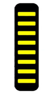 Image de Attache-câble ProGuard - Avant - Autocollant - Protection maximale - Jaune