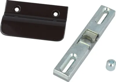 Produktbild von Balkontür-Set Aluminium Balkontürgriff Balkontürschnäpper mit Hülse Alu Ziehgriff Braun - RAL8019