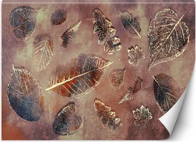Produktbild von Vlies fototapete Blätter im Retro-Stil 300x210 cm Feeby Rosa inkl. Kleber einfache Montage