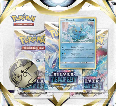Image de Pokemon Silver Tempest: Manaphy 3-Pack Blister