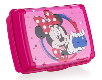 Produktbild von Snackbox 17x13x6,5cm MINNIE mit Clipverschluss aus Kunststoff