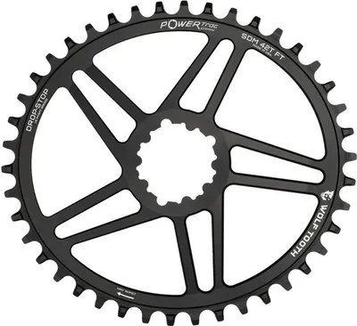 Image de Wolf Tooth PowerTrac Elliptical SRAM 3-bolt Direct Mount Kettenblatt, Standard 49mm/Offset