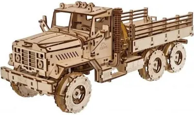 Produktbild von 3D Holzbausatz Cargo Truck mit Federantrieb und Details