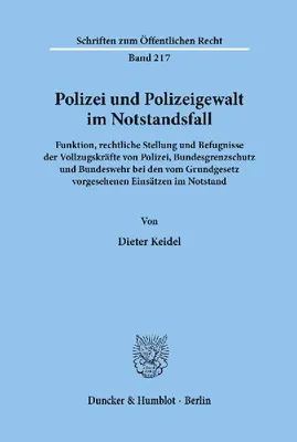 Produktbild von Polizei und Polizeigewalt im Notstandsfall.