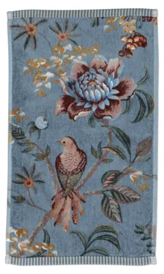 Produktbild von 3-teiliges Set Gästehandtücher Secret Garden in Blau, Größe 30x50 cm