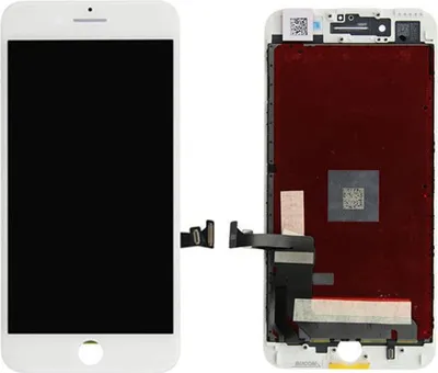 Produktbild von Display für Apple iPhone 7 PLUS Digitizer Touchsreen 7+ mit Rahmen Front glas LCD Cover weiss