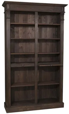 Produktbild von Casa Padrino Landhausstil Bücherschrank Dunkelbraun 119 x 39 x H. 197 cm - Landhausstil Wohnzimmer Regalschrank